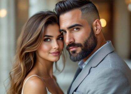man-woman-couple-portrait